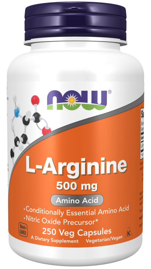 L-Arginine 500 mg - 250 Veg Capsules