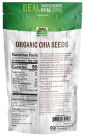 Black Chia Seed, Organic - 12 oz. Back Bag