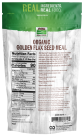 Golden Flax Seed Meal, Organic - 12 oz. Back Bag
