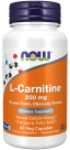 L-Carnitine 250 mg - 60 Veg Capsules Bottle Front