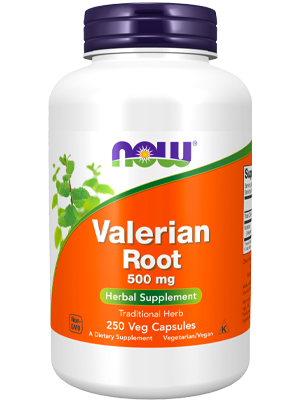 bottle of valerian root