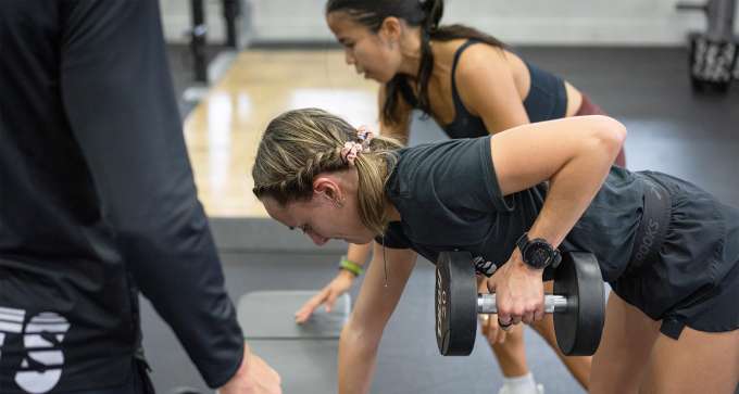 Allie Buchalski Training in the Gym
