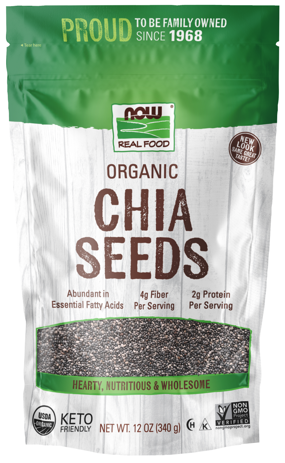 Black Chia Seed, Organic - 12 oz. Bag