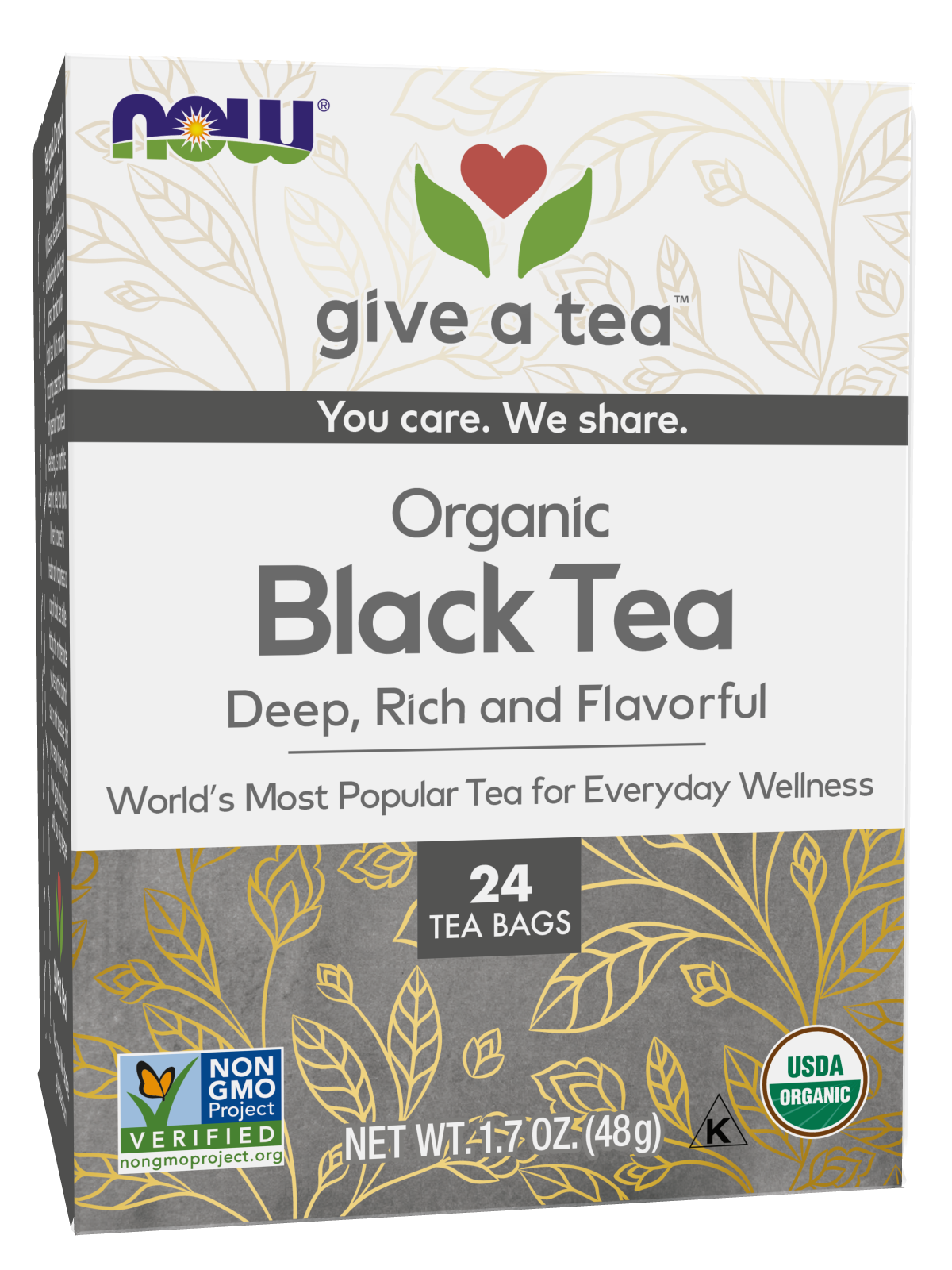 Black Tea, Organic - 24 Tea Bags Box