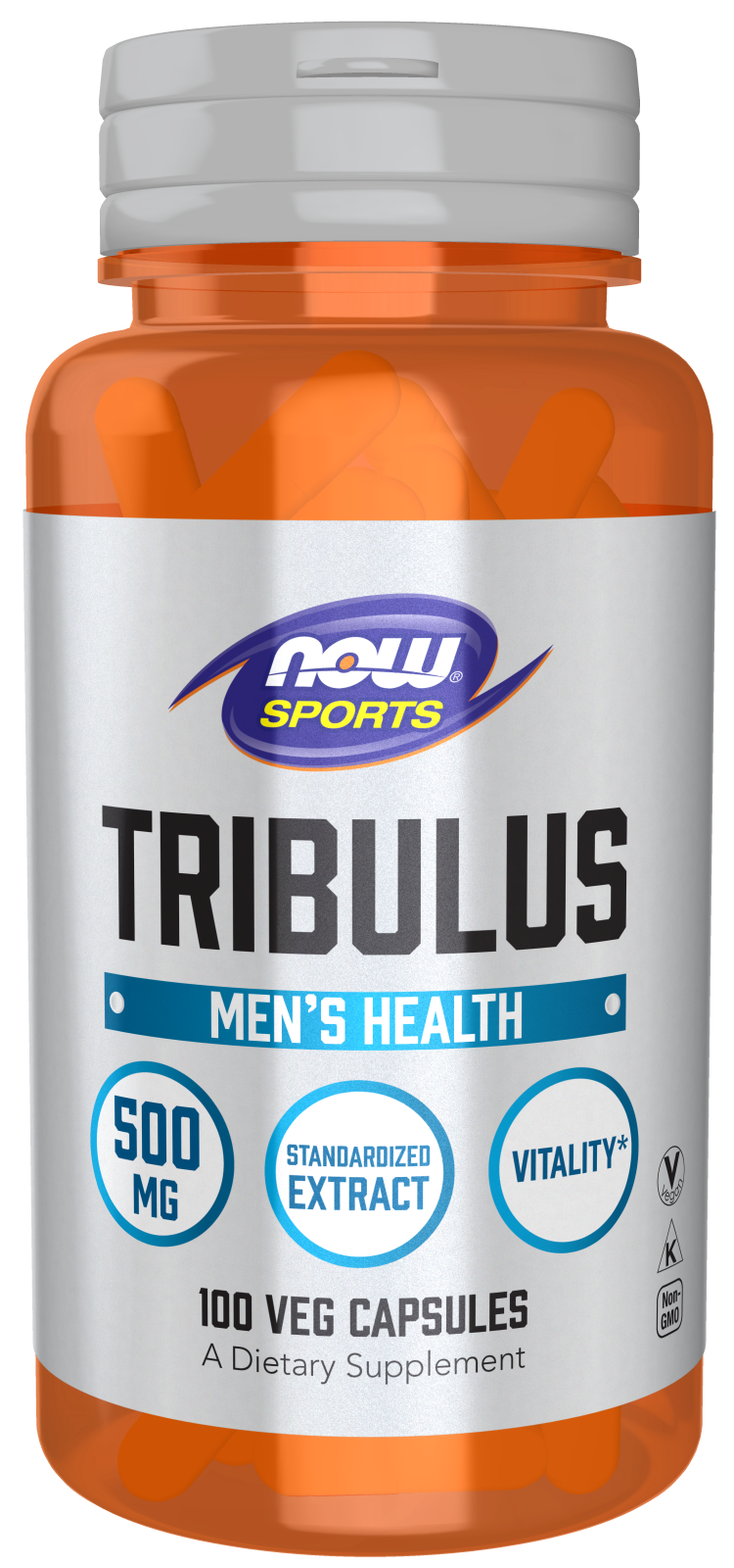 Tribulus 500 mg - 100 Veg Capsules Bottle Front