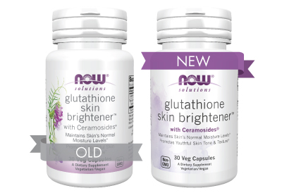 glutathoine skin brightener old new labels