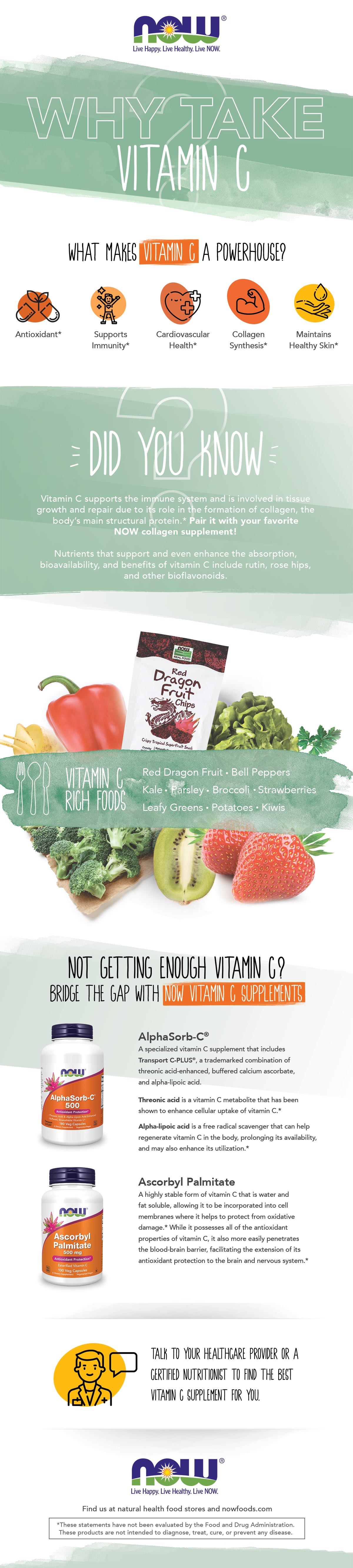Infographic Why Take Vitamin C? NOW Foods