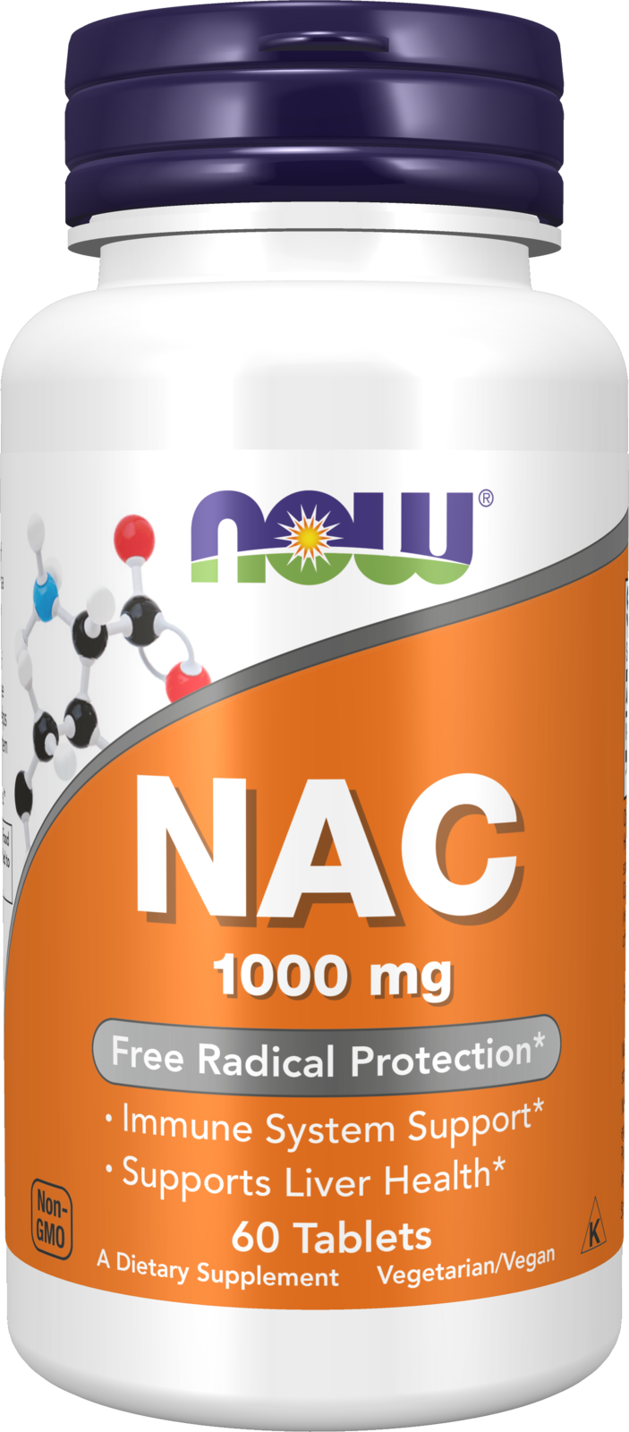 NAC - 1000 mg - 60 Tabs Bottle Front