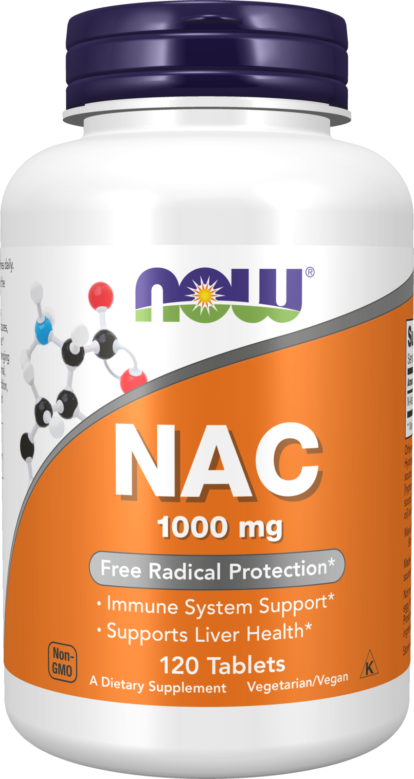 NAC 1000 mg - 120 Tablets Bottle Front