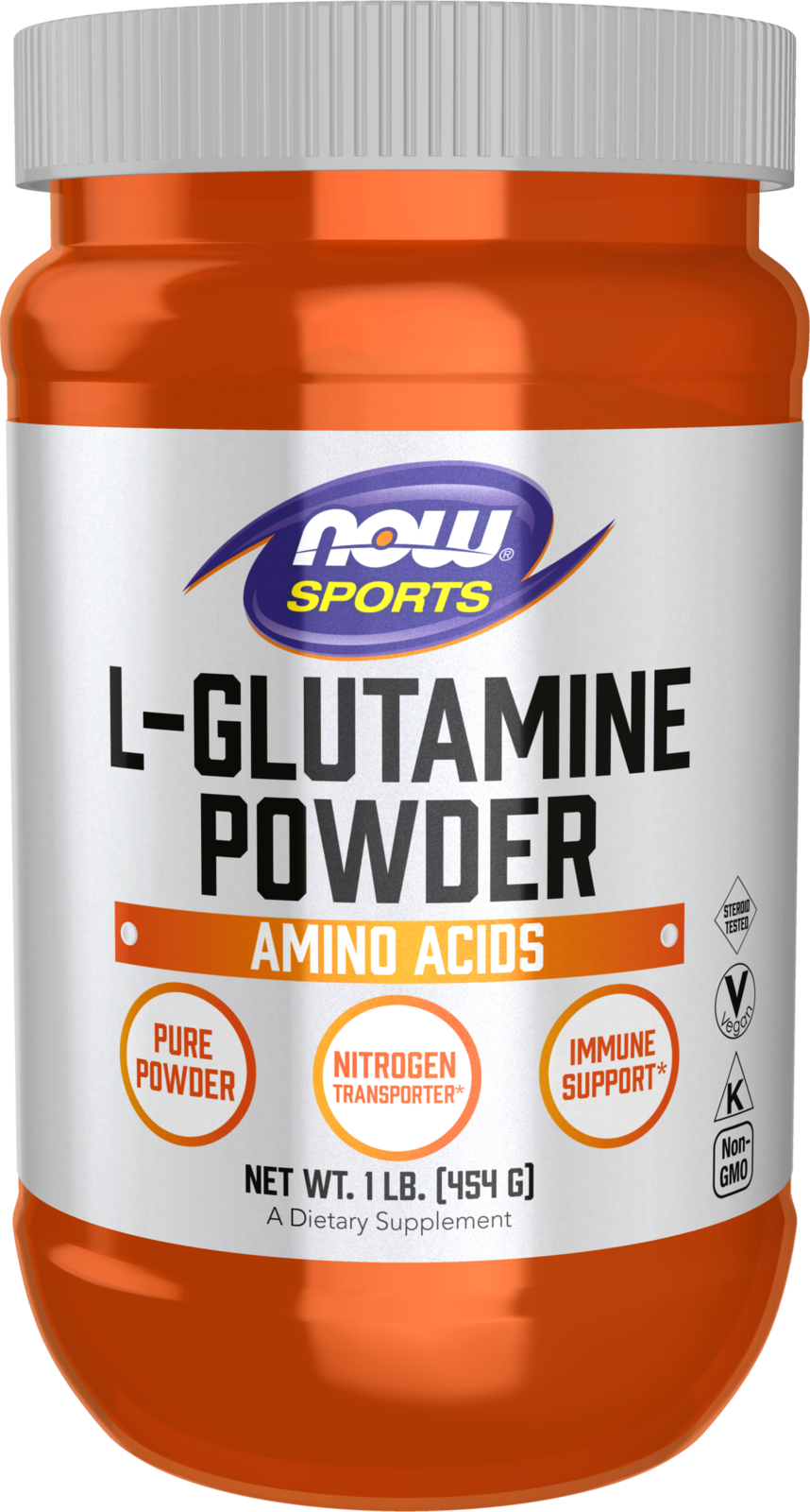 L-Glutamine Powder - 1 lb. Bottle Front