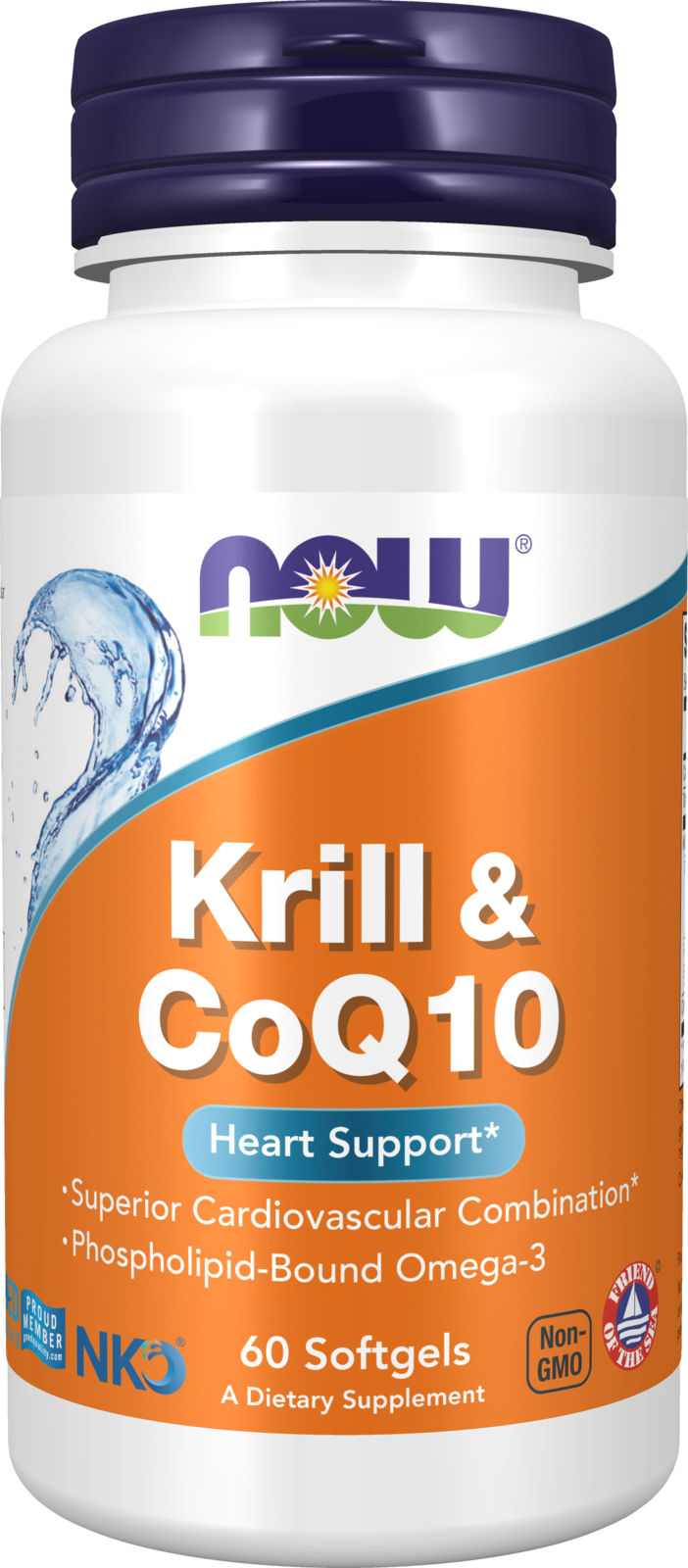 Krill & CoQ10 - 60 Softgels Bottle Front
