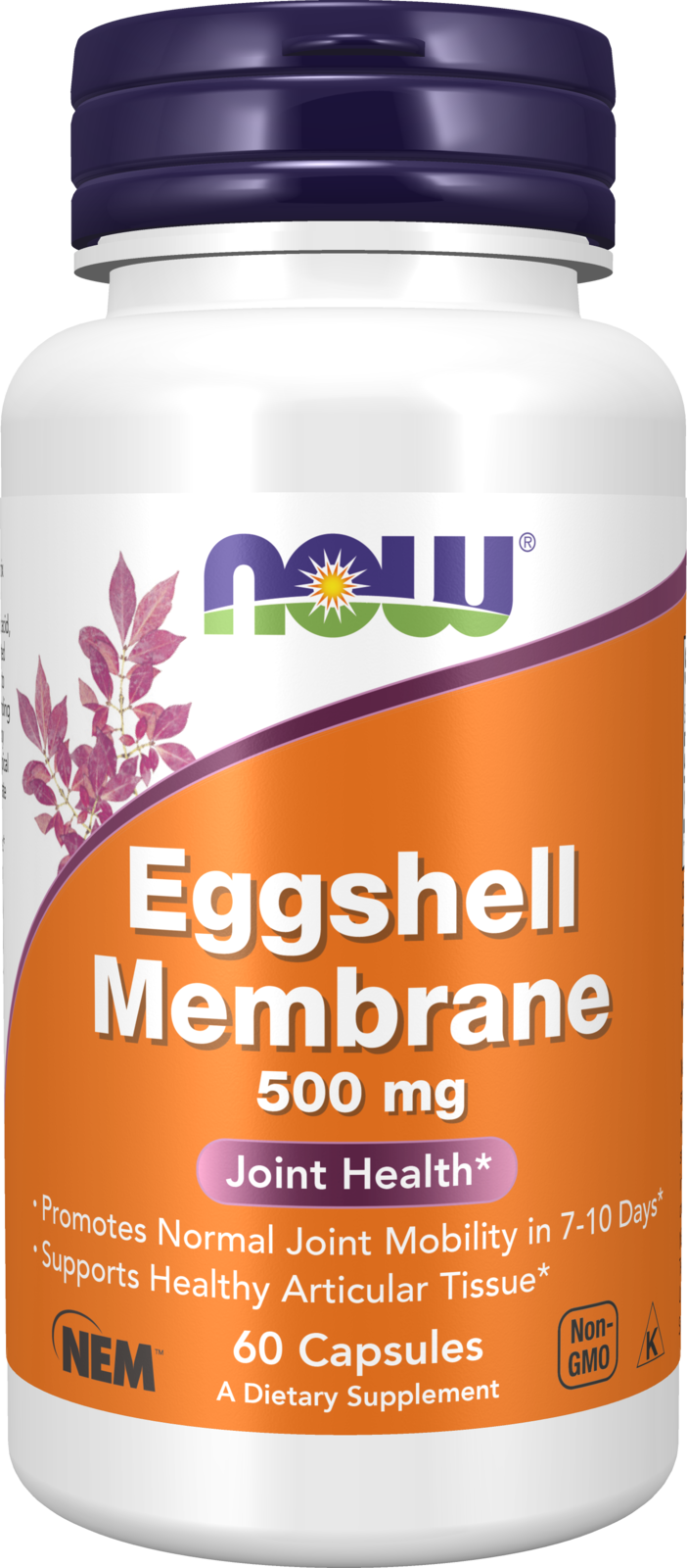 Eggshell Membrane 500 mg - 60 Veg Caps Bottle Front