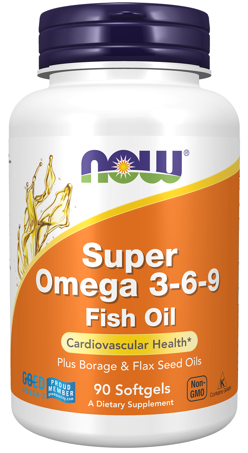 Super Omega 3-6-9 1200 mg Softgels Bottle Front