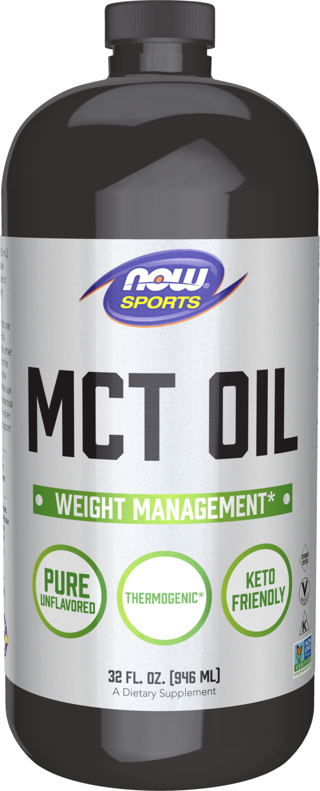 MCT Oil Liquid - 32 fl. oz. Bottle Front