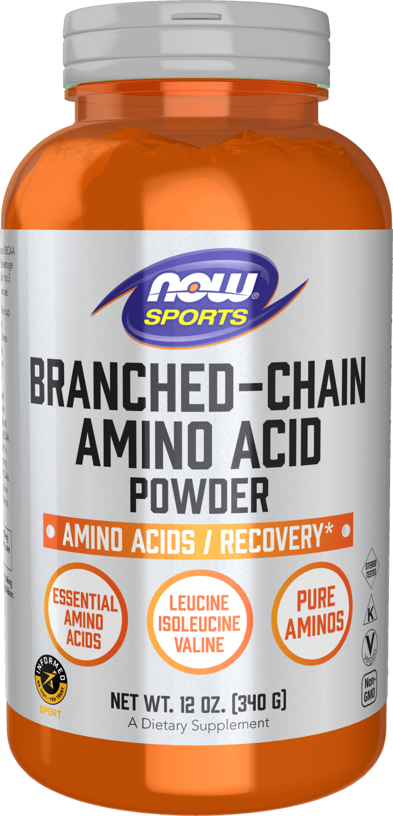 Branched Chain Amino Acid Powder - 12 oz. Bottle Front