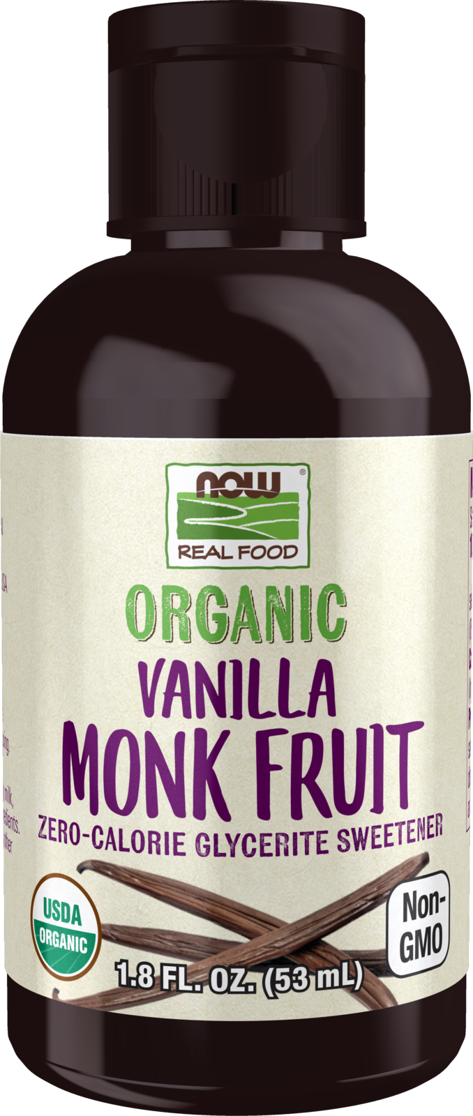 Monk Fruit Vanilla Liquid, Organic - 1.8 fl. oz.