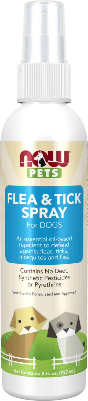 Flea & Tick Spray for Dogs - 8 fl. oz. Spray Bottle Front