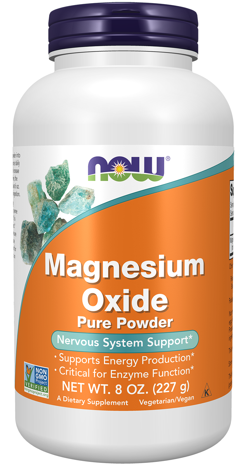 Magnesium Oxide - 8 oz. Bottle Front