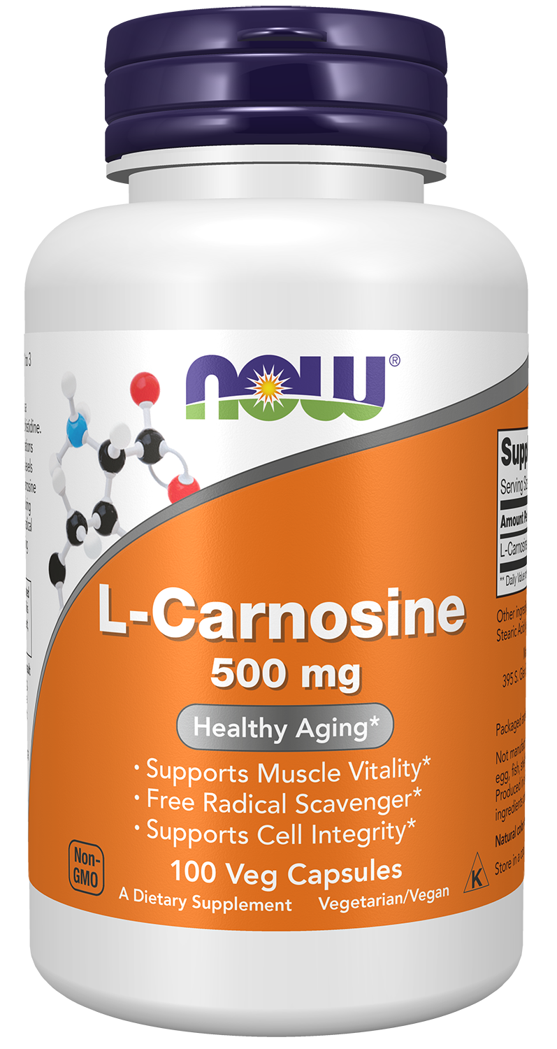 L-Carnosine 500 mg - 100 Veg Capsules