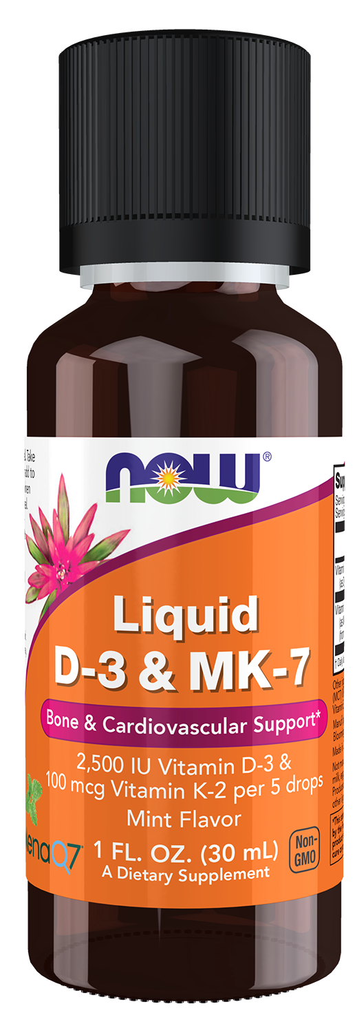 Liquid D-3 & MK-7 - 1 fl. oz. Bottle Front
