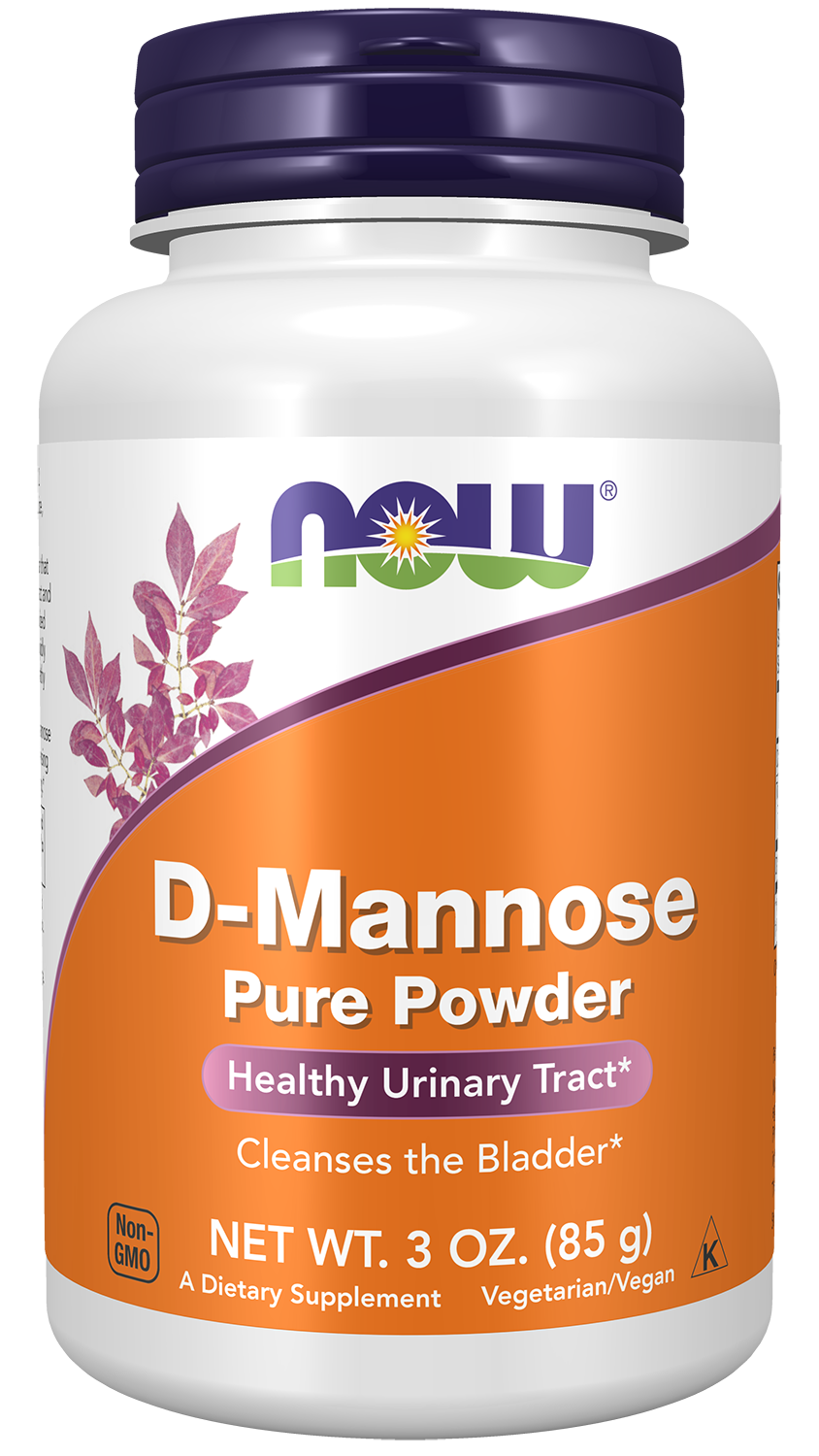 D-Mannose, Pure Powder - 3 oz. Front Bottle