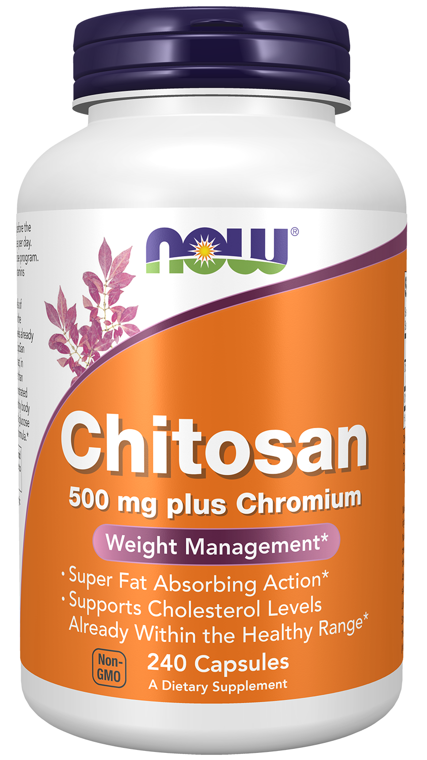Chitosan 500 mg plus Chromium - 240 Veg Capsules Bottle
