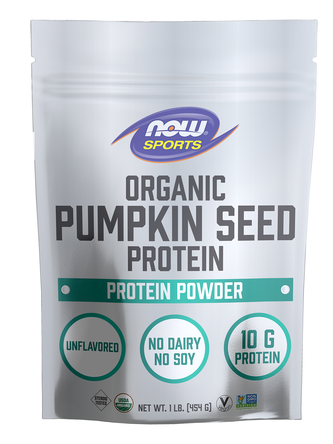 Pumpkin Seed Protein, Organic Powder - 1 lb. Bag front