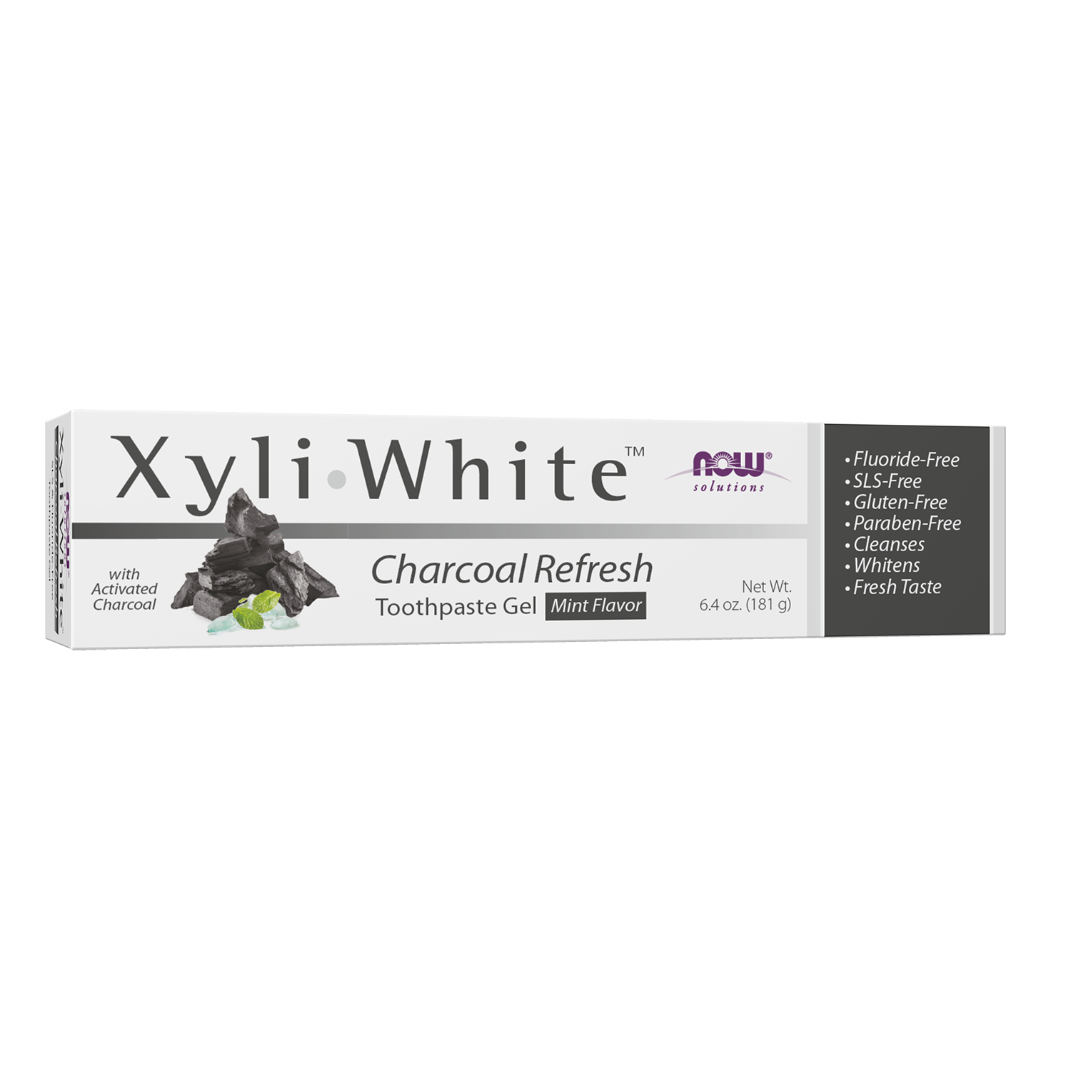 XyliWhite™ Charcoal Refresh Toothpaste Gel - 6.4 oz. Box Front