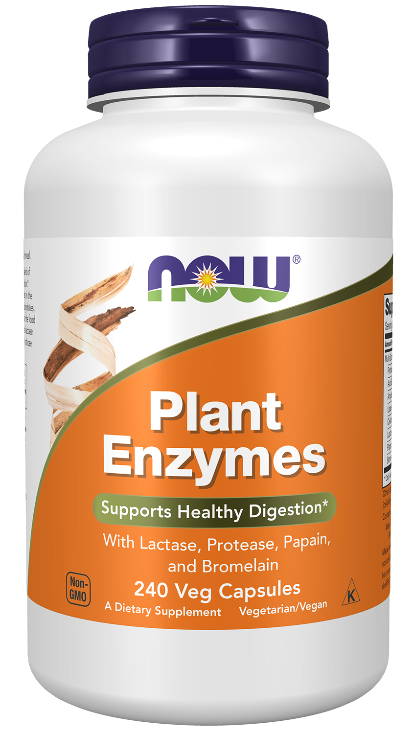 Plant Enzymes - 240 Veg Capsules Bottle