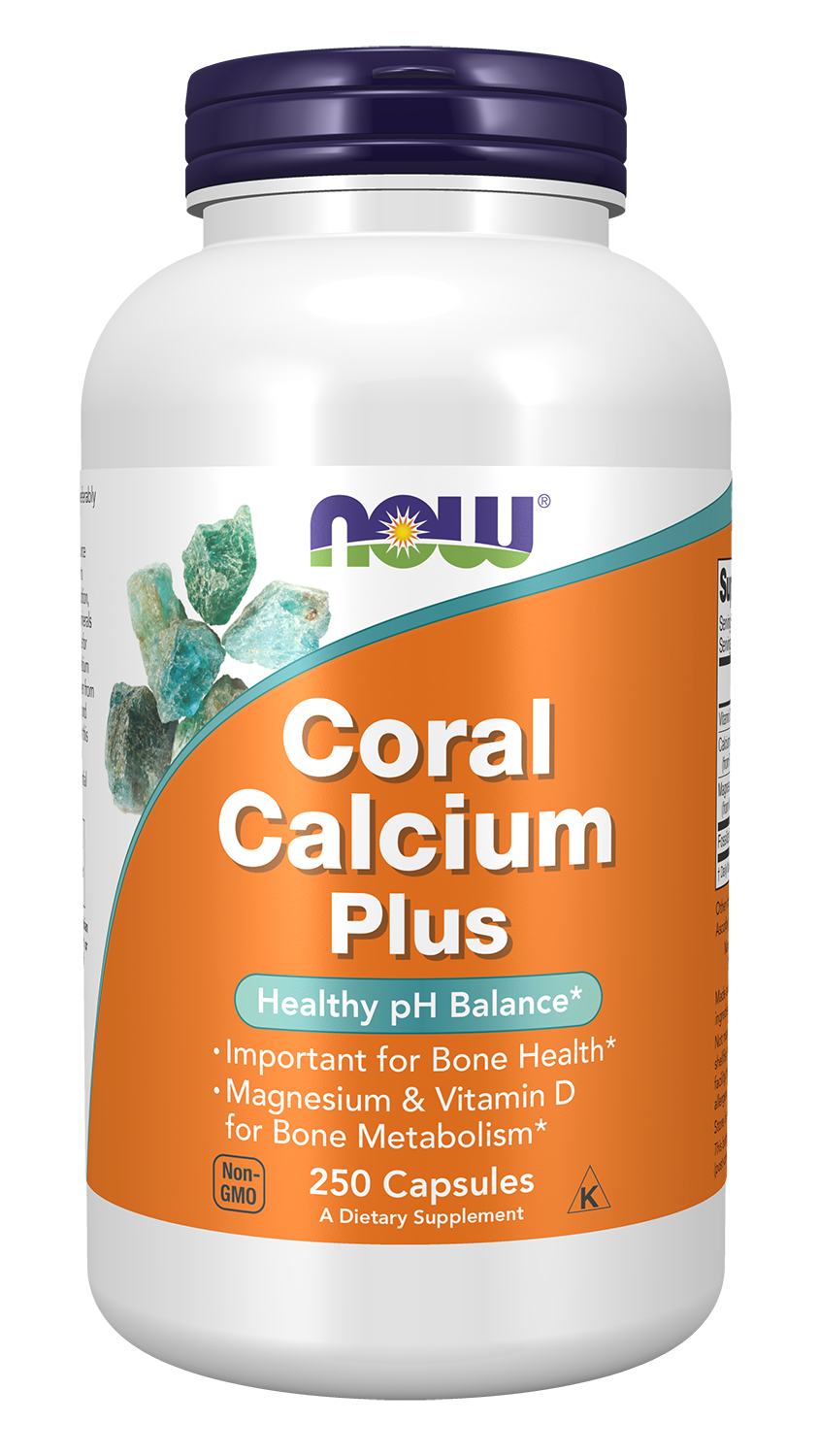 Coral Calcium Plus - 250 Veg Capsules Bottle Front