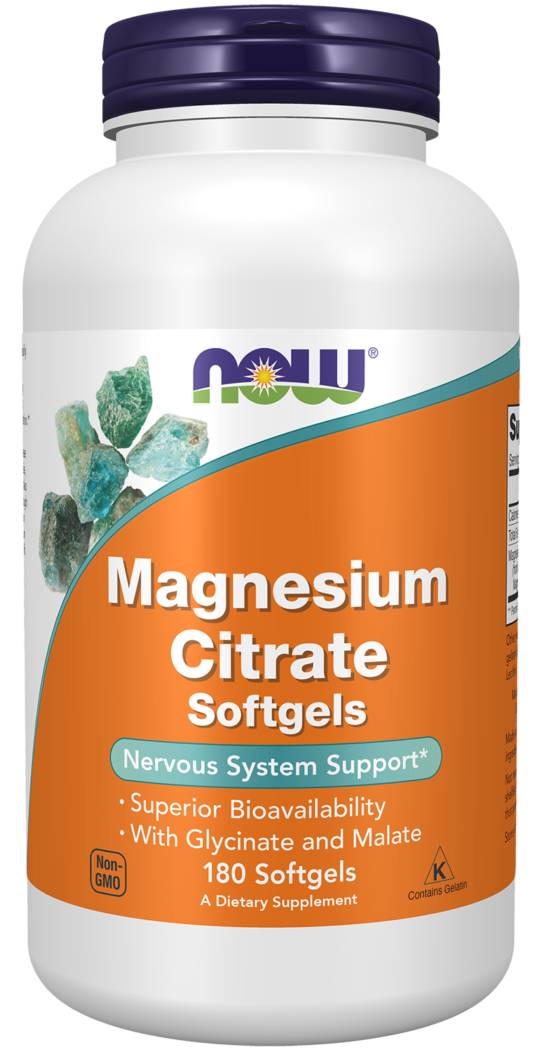 Magnesium Citrate - 180 Softgels Bottle Front