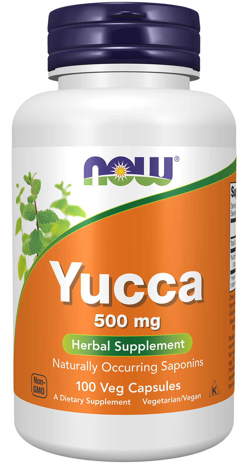 Yucca 500 mg - 100 Capsules Bottle Front