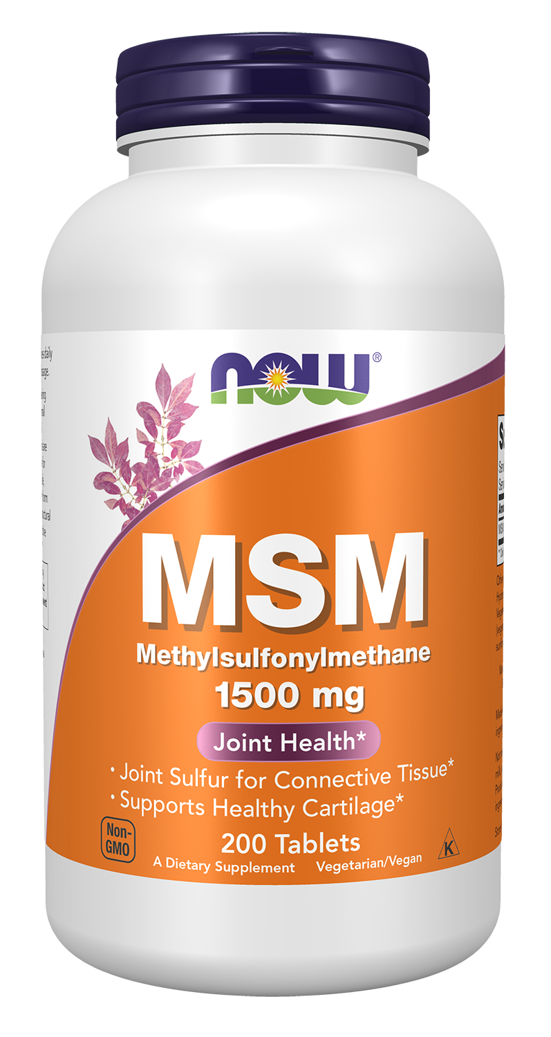 MSM 1500 mg - 200 Tablets Bottle Front