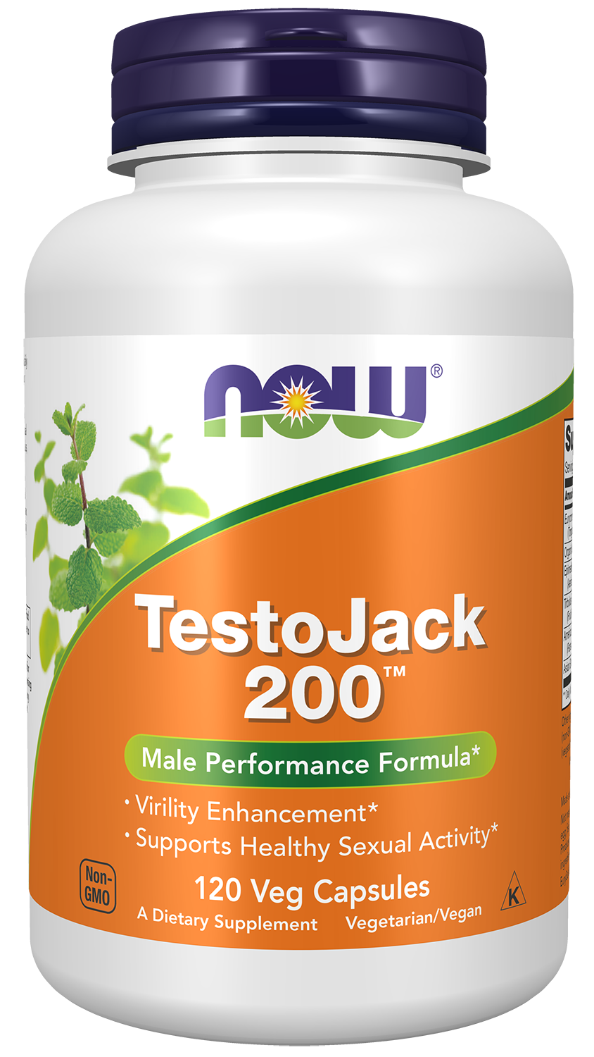 TestoJack 200™ - 120 Veg Capsules Bottle Front