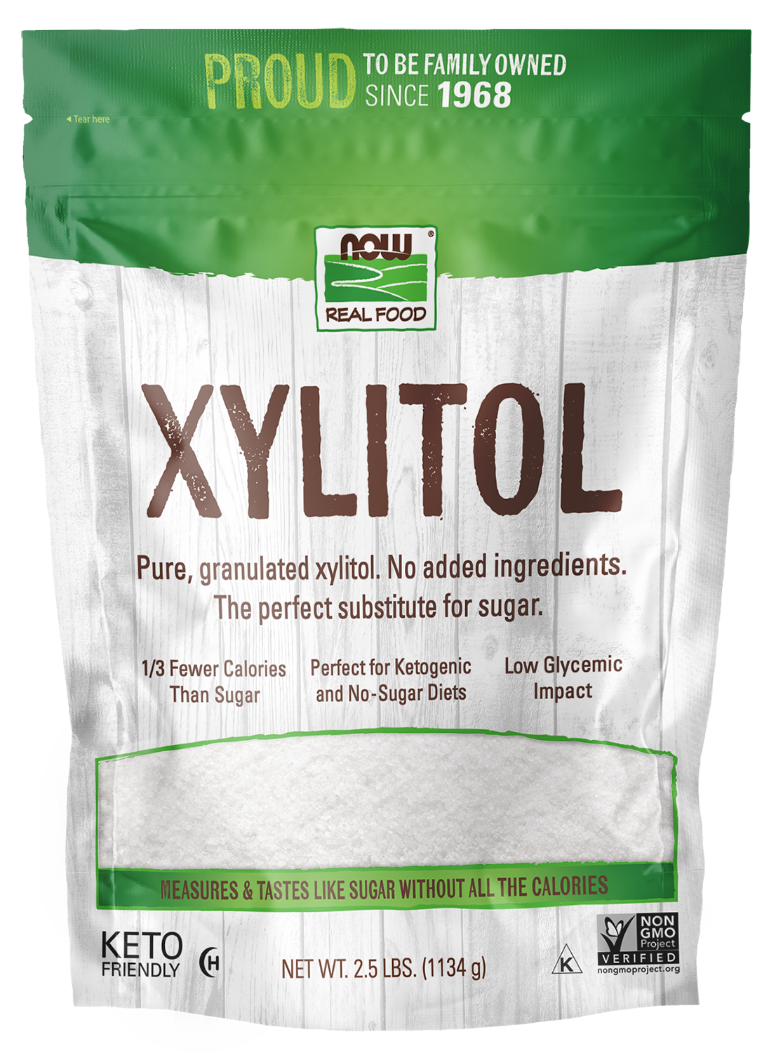 Xylitol - 2.5 lbs. Bag Front