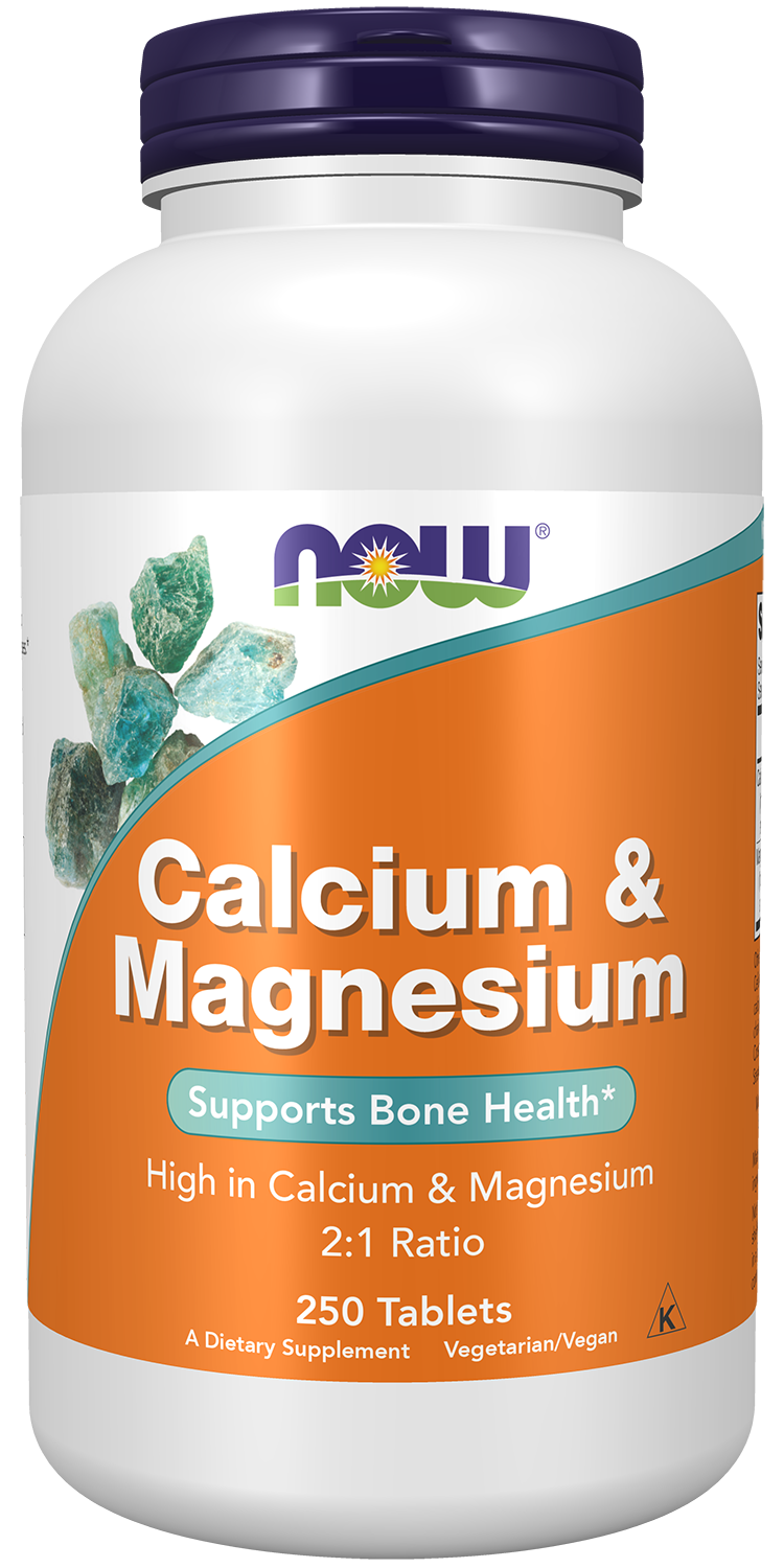 Calcium & Magnesium - 250 Tablets Bottle Front