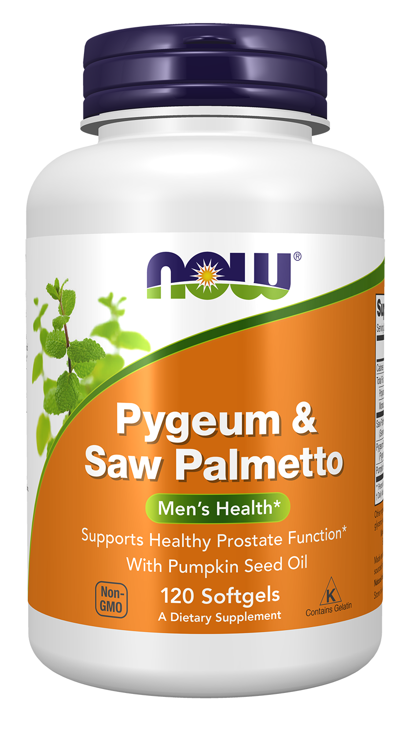 Pygeum & Saw Palmetto - 120 Softgels Bottle Front