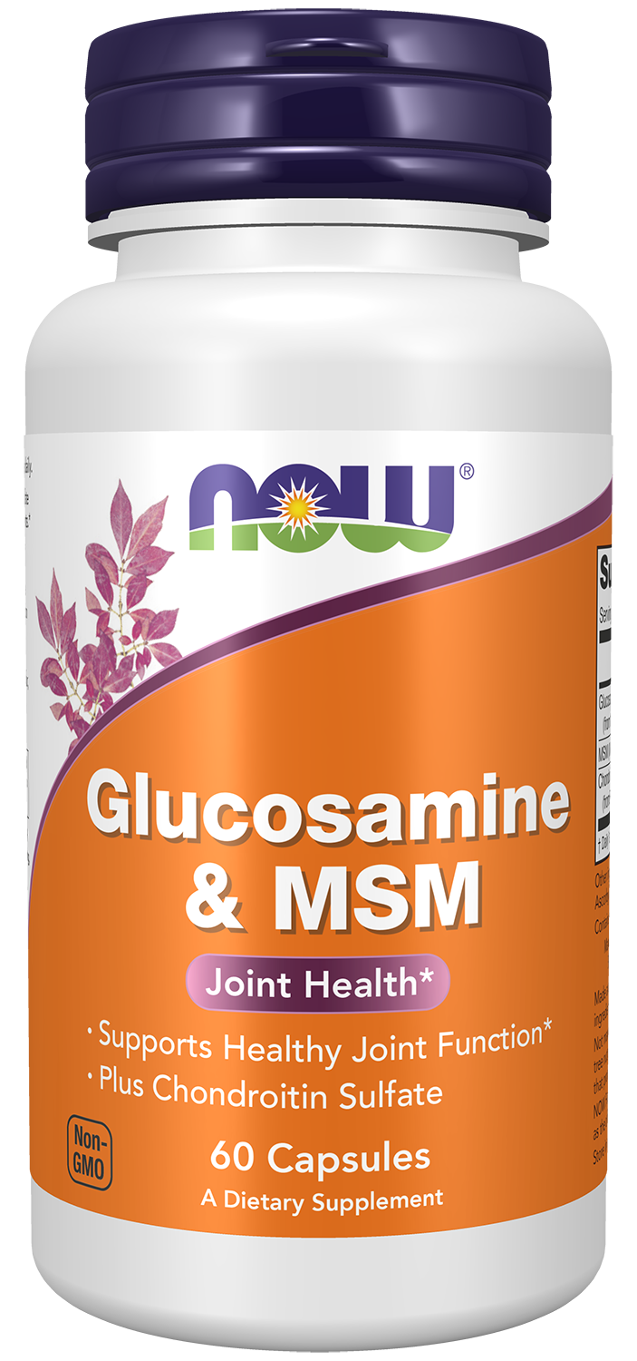 Glucosamine & MSM - 60 Veg Capsules Bottle Front