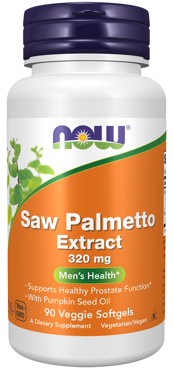  Saw Palmetto Extract 320 mg - 90 Veggie Softgels Bottle Front