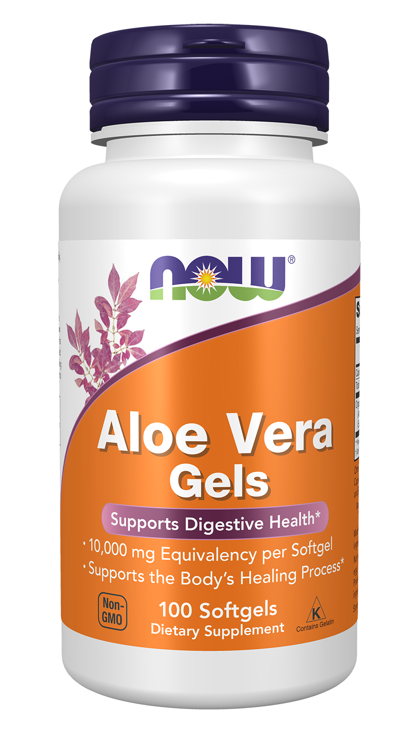 Aloe Vera 10,000 mg - 100 Softgels Bottle Front