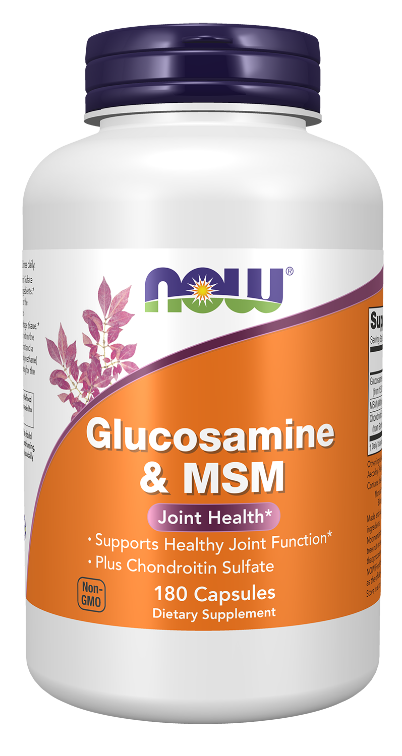 Glucosamine & MSM - 180 Veg Capsules Bottle