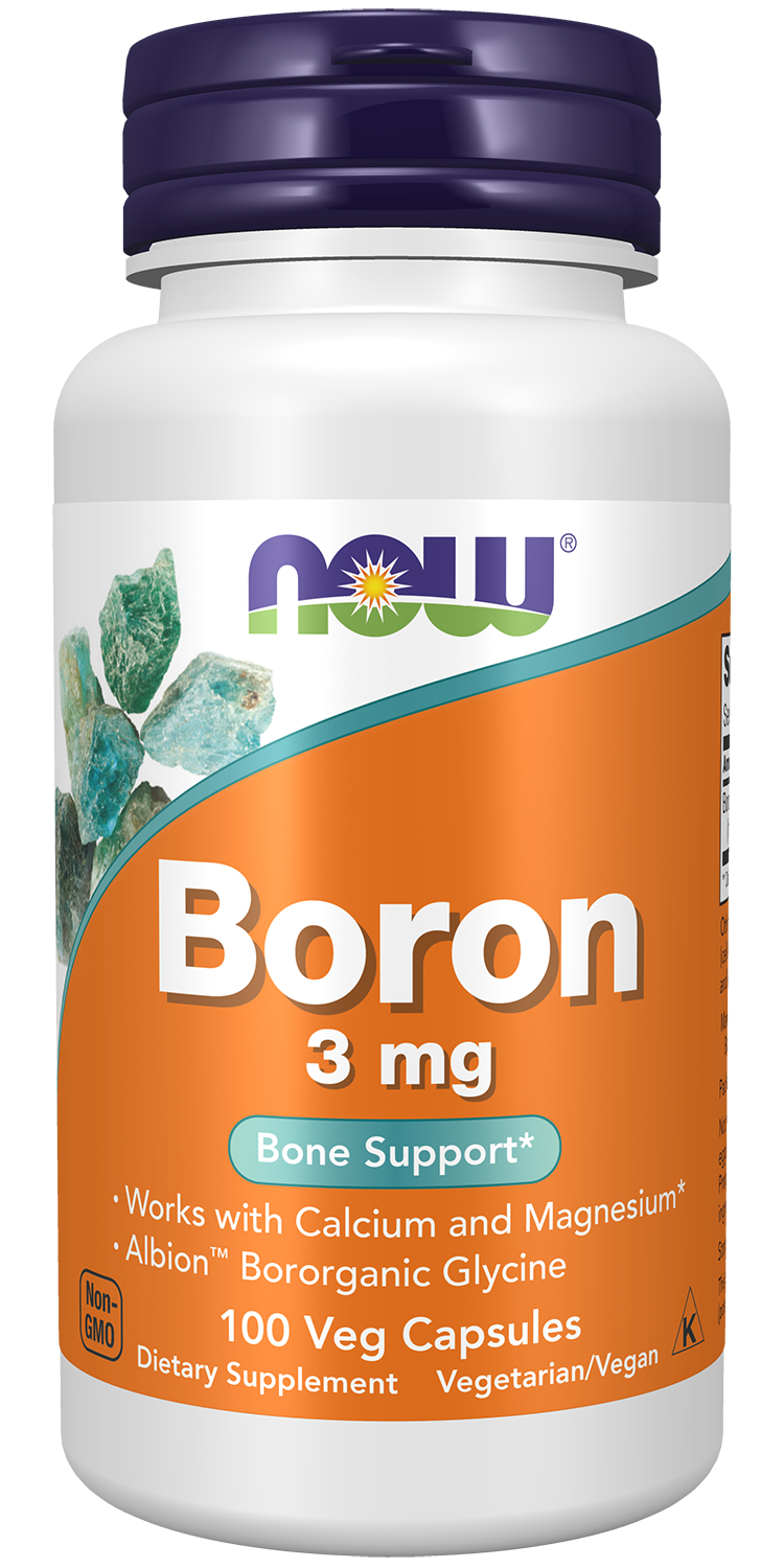Boron 3 mg - 100 Veg Capsules Bottle Front