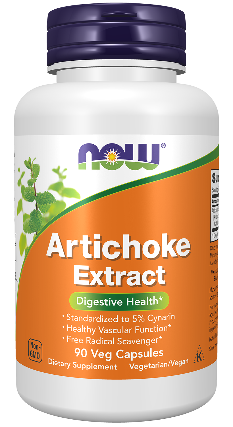 Artichoke Extract 450 mg - 90 Veg Capsules Bottle Front