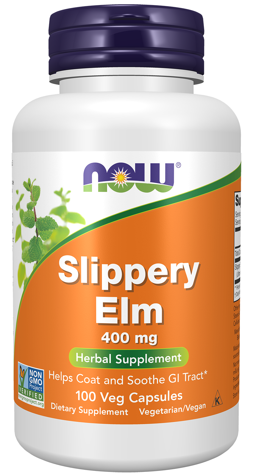 Slippery Elm 400 mg Veg Capsules