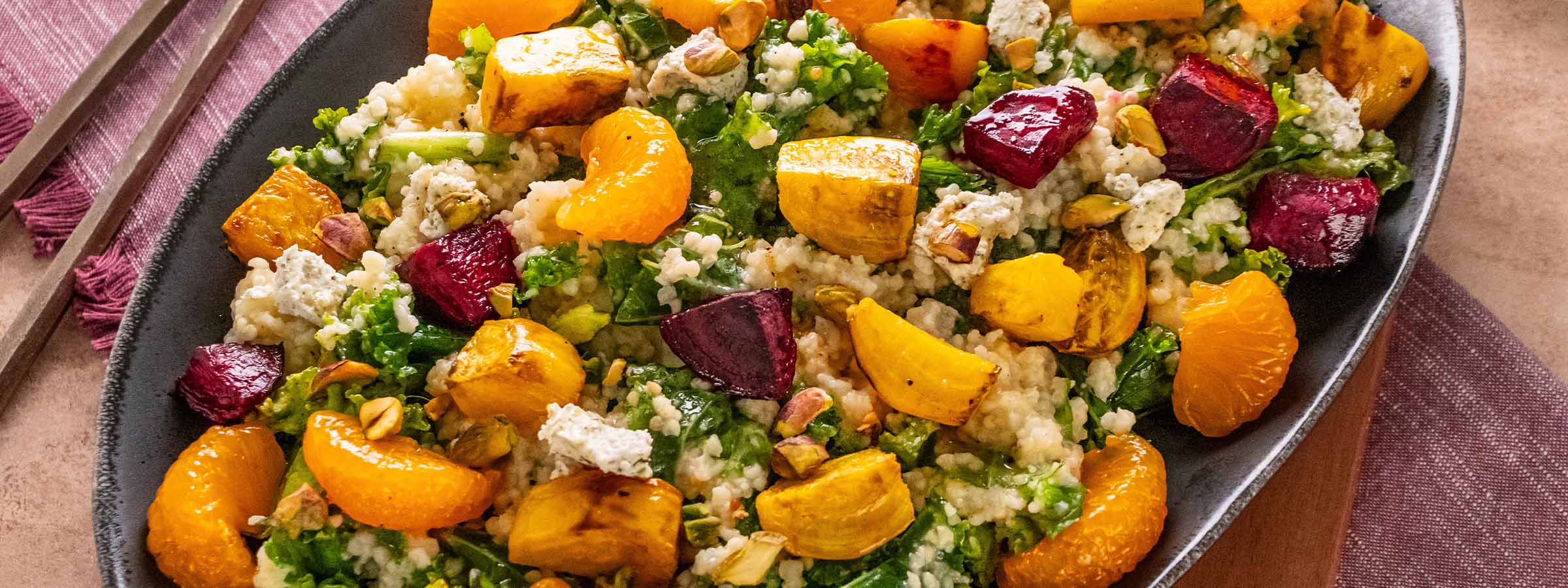 top view of Autum Millet Salad 