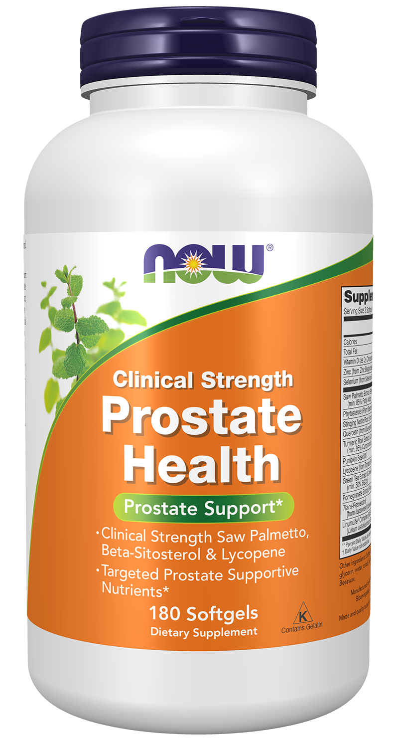 Prostate Health Clinical Strength - 180 Softgels Bottle Front