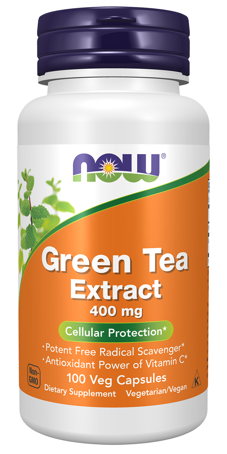 Green Tea Extract 400 mg - 100 Veg Capsules Bottle Front