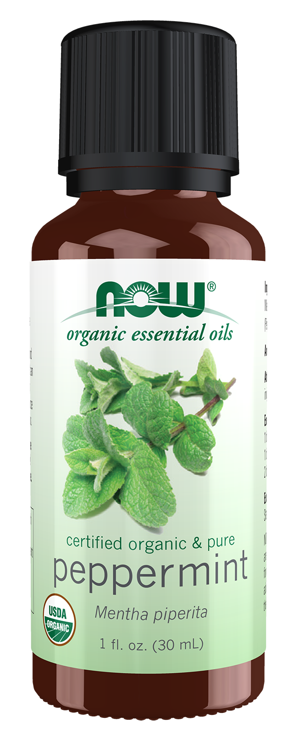 Peppermint Oil, Organic - 1 fl. oz. Bottle Front