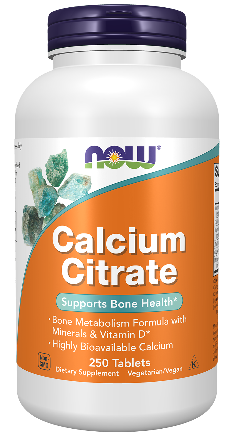 Calcium Citrate - 250 Tablets Bottle Front