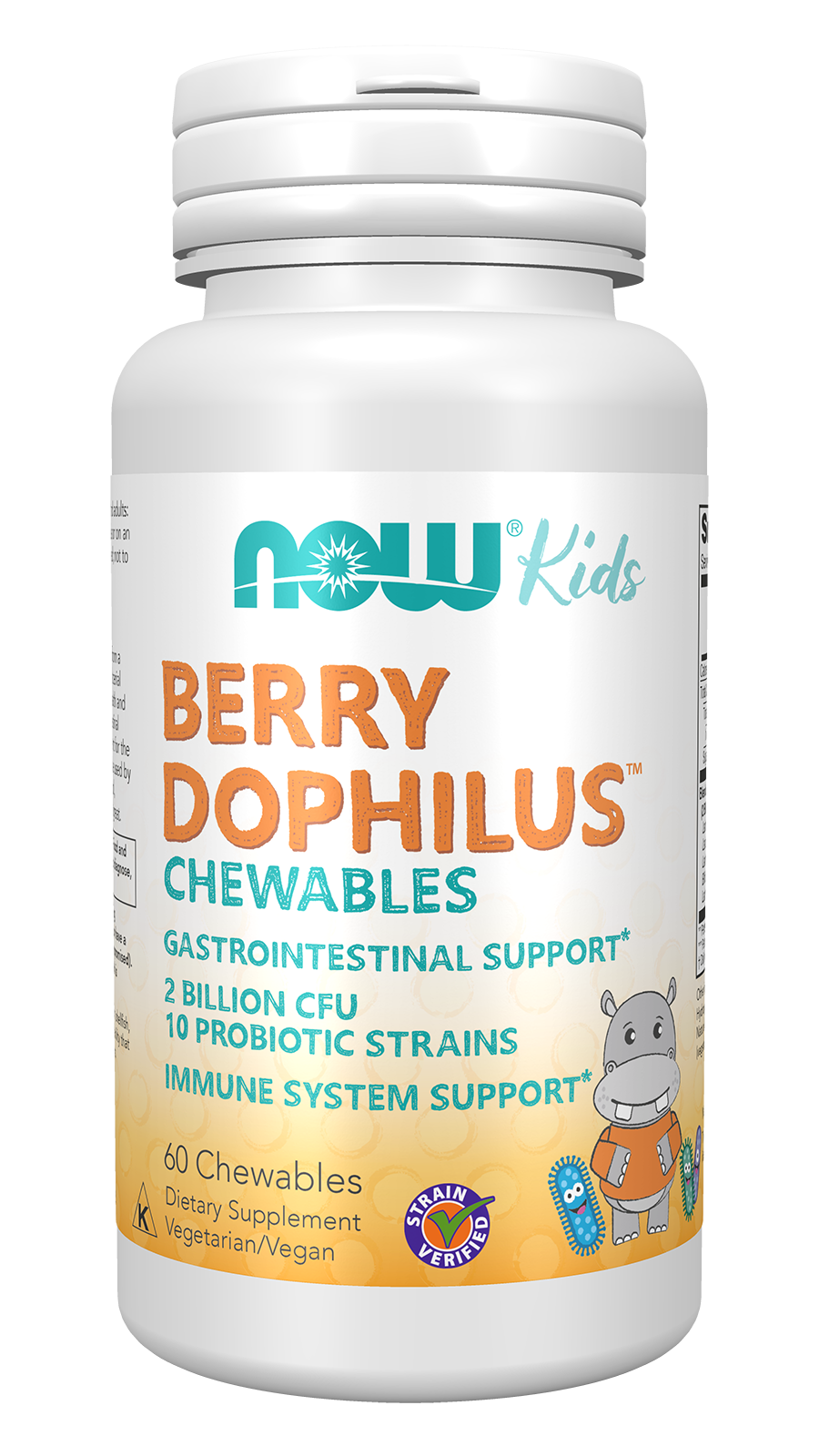 BerryDophilus™ Kids - 60 Chewables Bottle Front 
